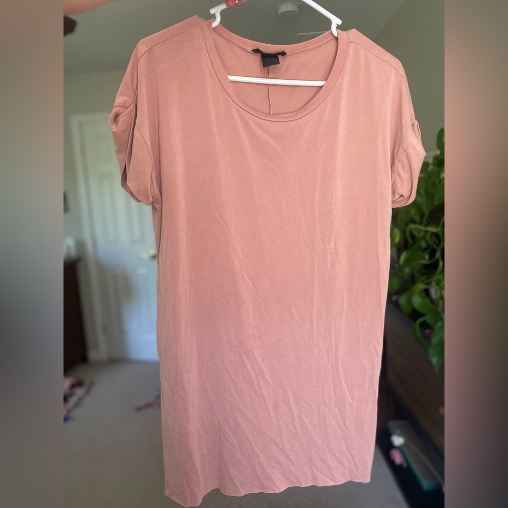 Mauve/ pink king tee shirt / mini tee shirt dress